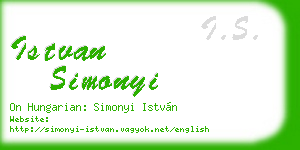 istvan simonyi business card